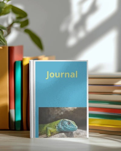 Journal: A Narrow Rule Lined Notebook For Lizard lovers Hardcover