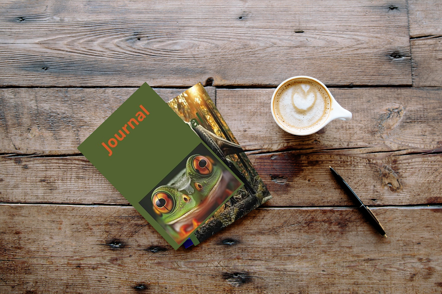 Journal: A Narrow Rule Lined Notebook For Frog Lovers Paperback