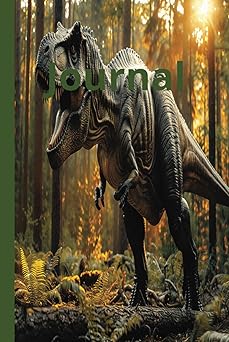 Journal: A Narrow ruled line Notebook For Dinosaur Lovers Paperback