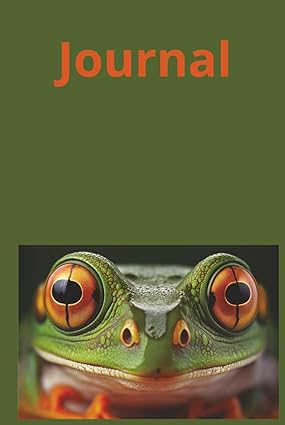 Journal: A Narrow Rule Lined Notebook For Frog Lovers Paperback