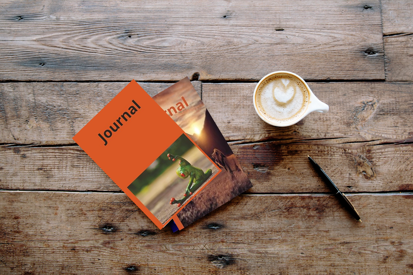 Journal: A Narrow Rule Lined Notebook For Frog Lovers Hardcover