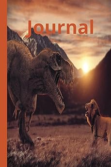 Journal: A Narrow Ruled Line Notebook For Dinosaurs Lovers Paperback