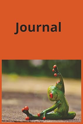 Journal: A Narrow Rule Lined Notebook For Frog Lovers Hardcover