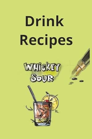 Drink Recipes: A Narrow Rule Lined Notebook For Whiskey Lovers Hardcover